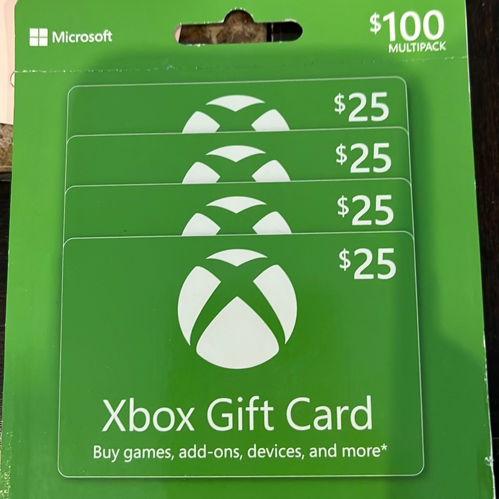 Xbox gift card $100